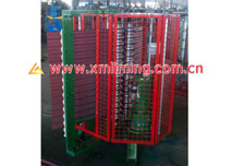 Smooth curving machine for corrugated profile
